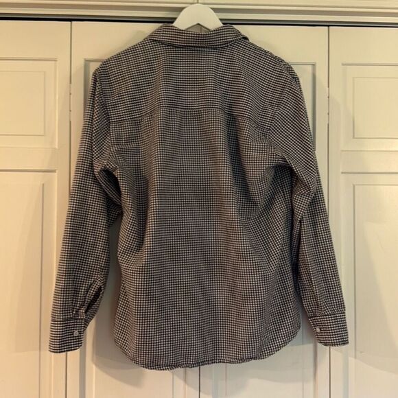 AG Jeans blue gingham pocket front button down large - Picture 9 of 9